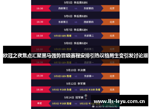 欧冠之夜焦点汇聚黑马强势晋级赛程安排引热议格局生变引发讨论潮